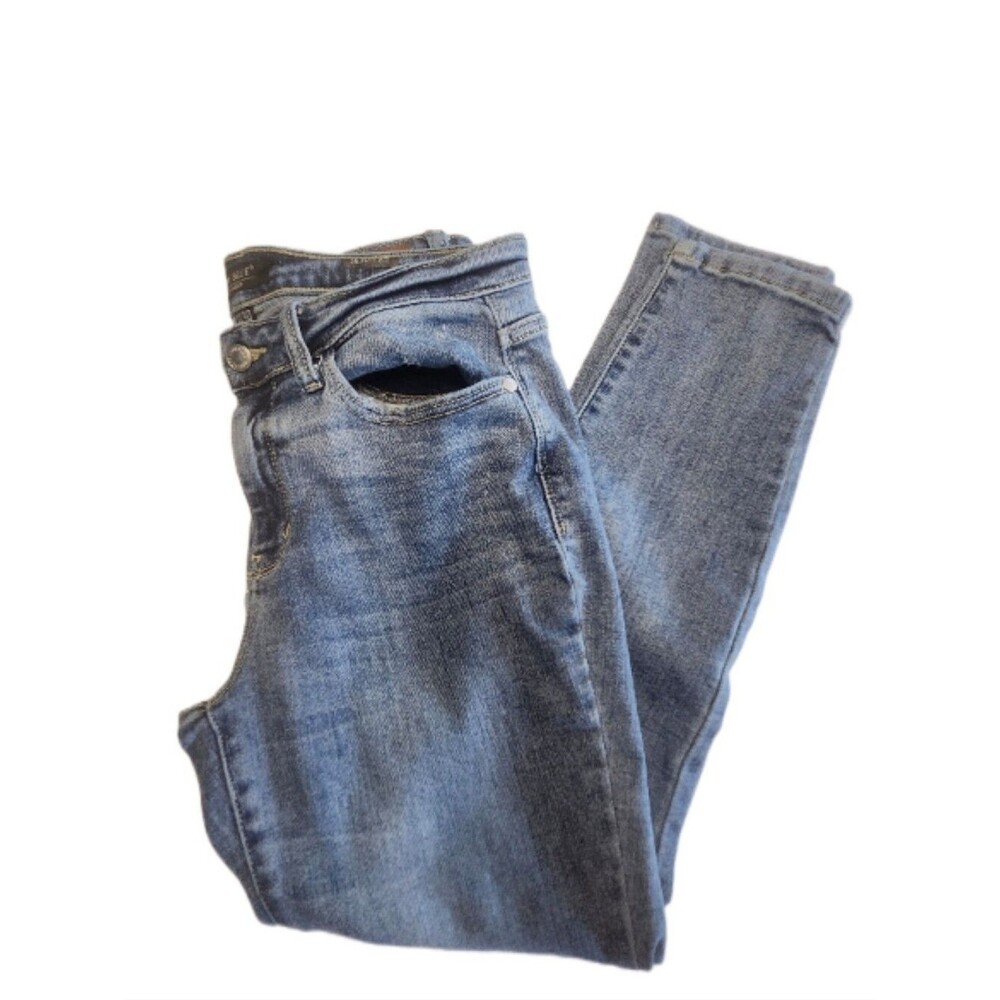 Judy Blue JB82254LT Mid Rise Skinny Fit Light Blue Wash Denim Jeans, 11/30